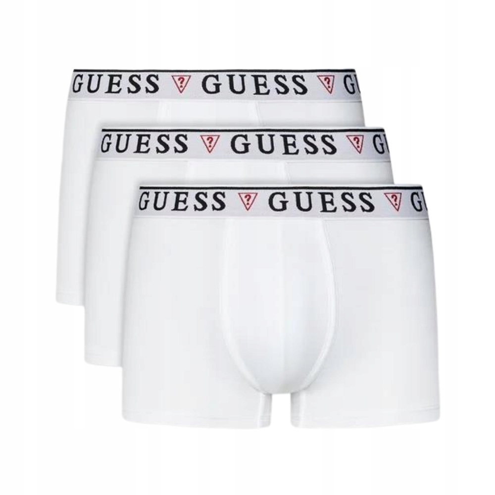 Guess Sada bílého pánského spodního prádla s boxerkami 3 Pack XXL