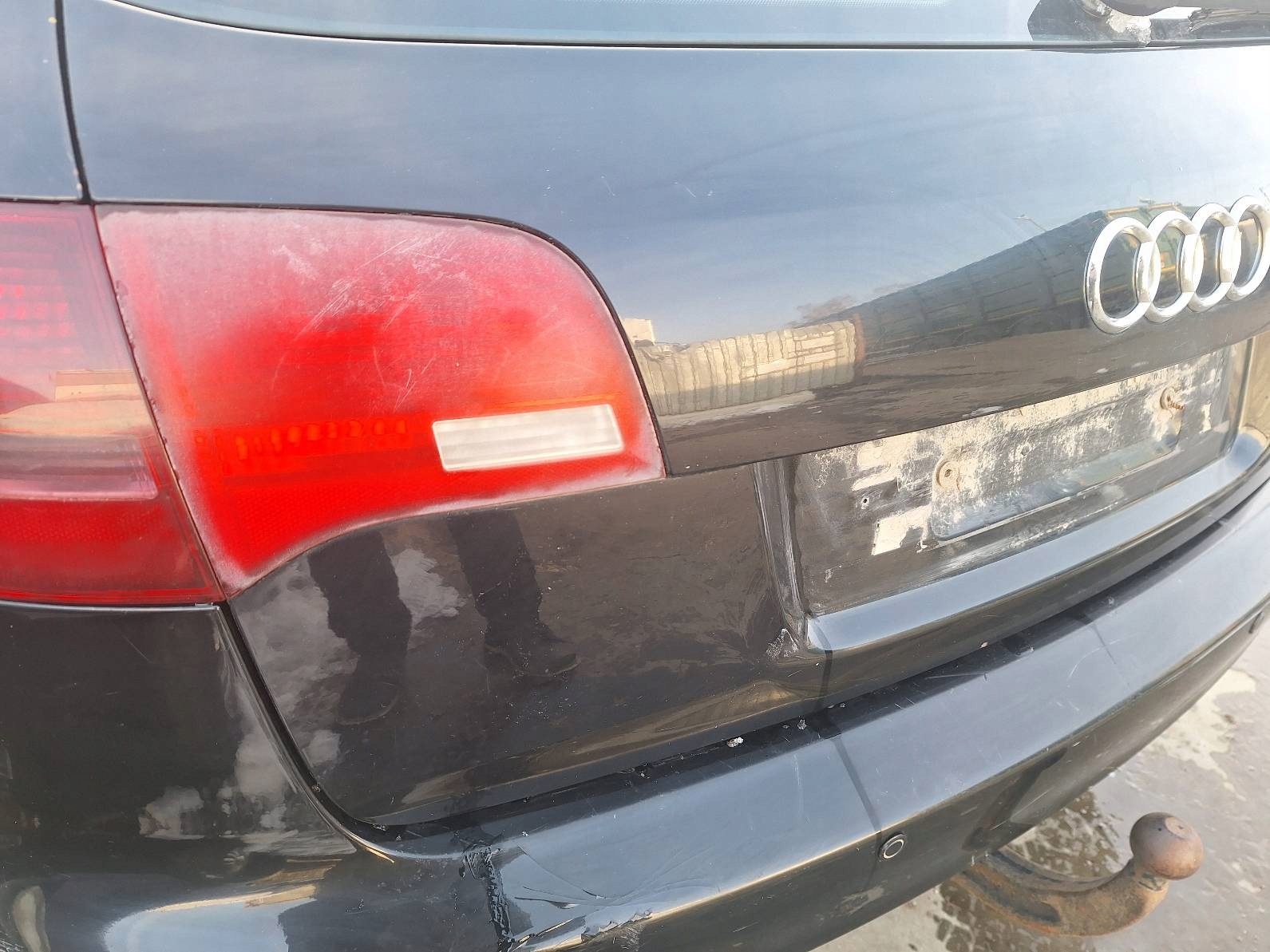 complete rear part AUDI A6 C6 LY9B trunk door boot bumper rear part lights ID: 226317