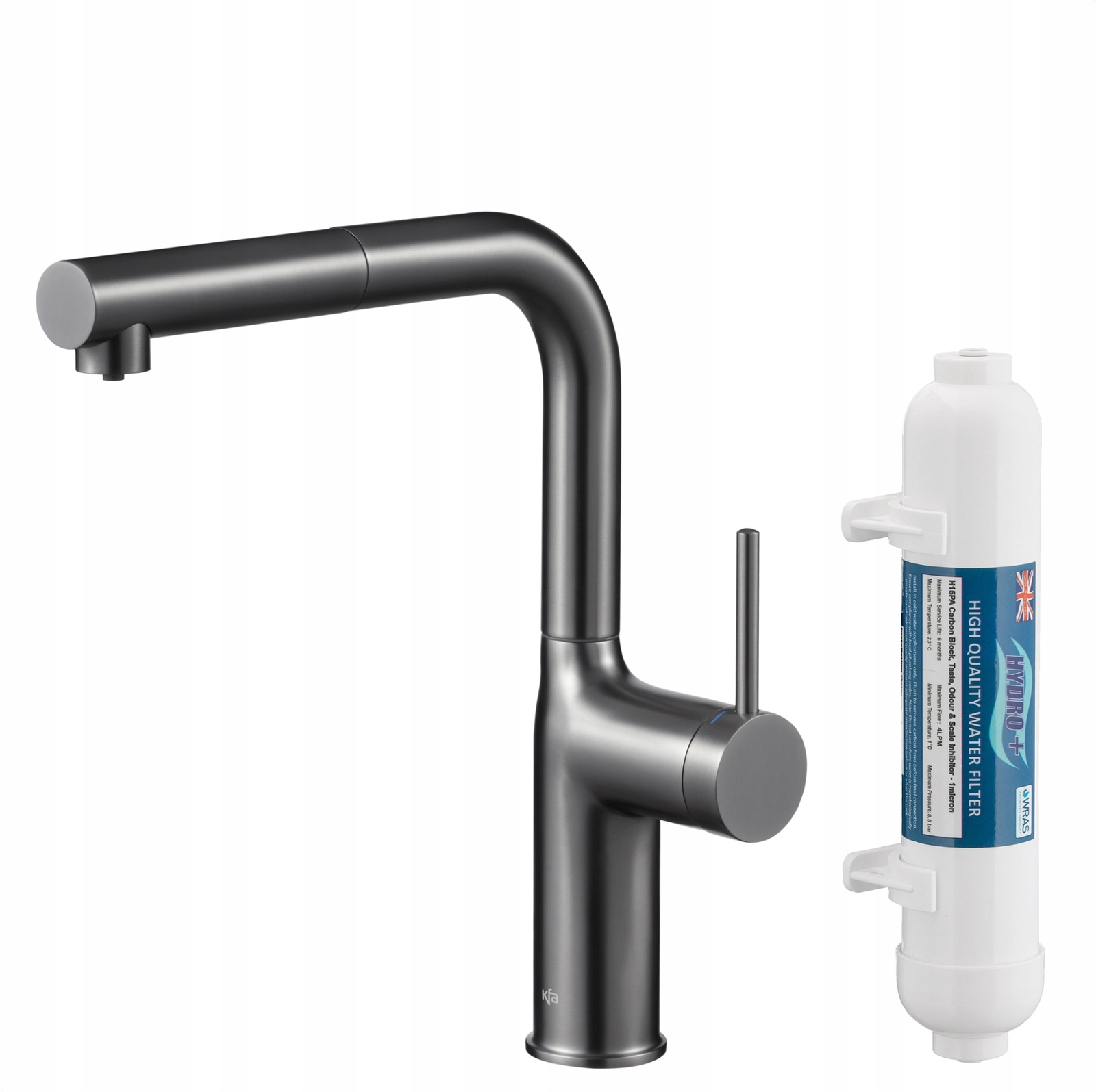 Kfa Kuchynská Batéria Duero Pure Move Hydro+ Filter, Gun Metal Grey