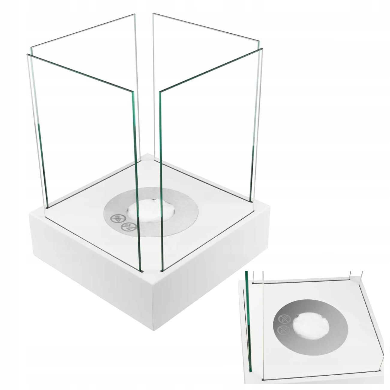 Biokrb Volně Stojící Sunset Garden Mini Bílý Mat Na Stůl Do Obývacího Pokoje Eco