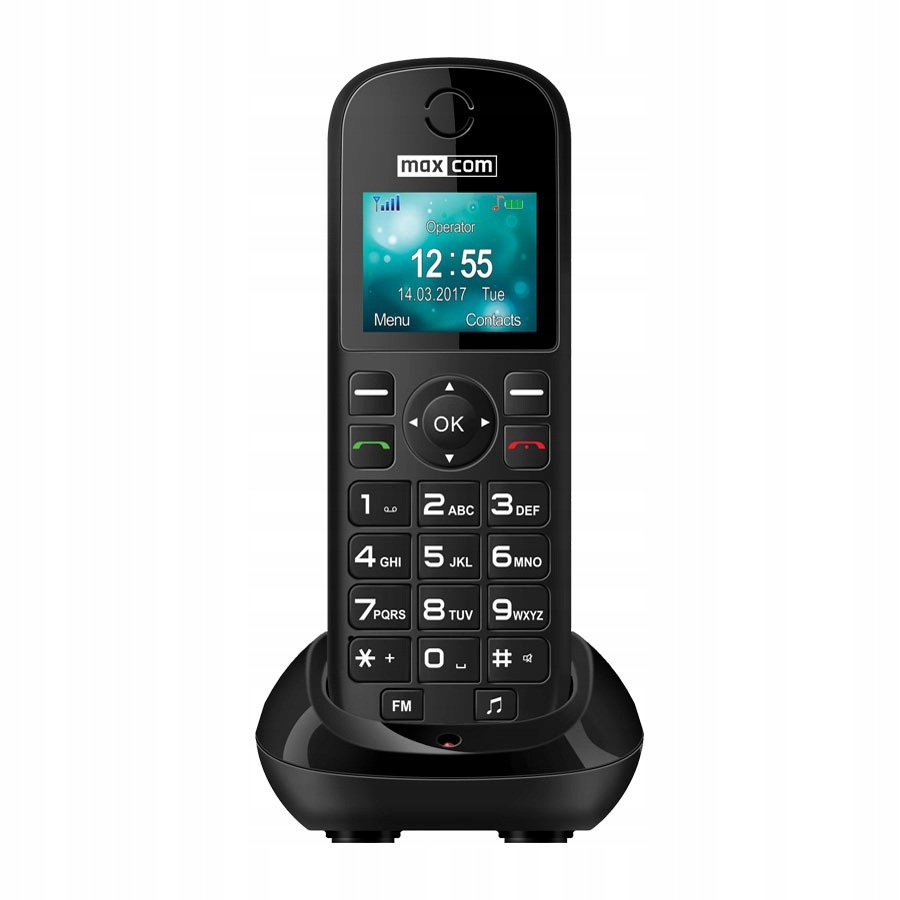 Maxcom MM35D Se telefon asztali töltővel, független, Type-C csatlakozóval
