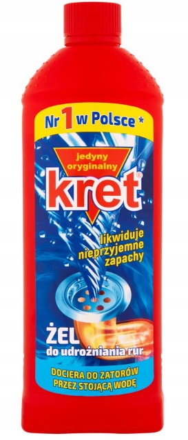 

Kret Żel do Udrażniania Rur 1l