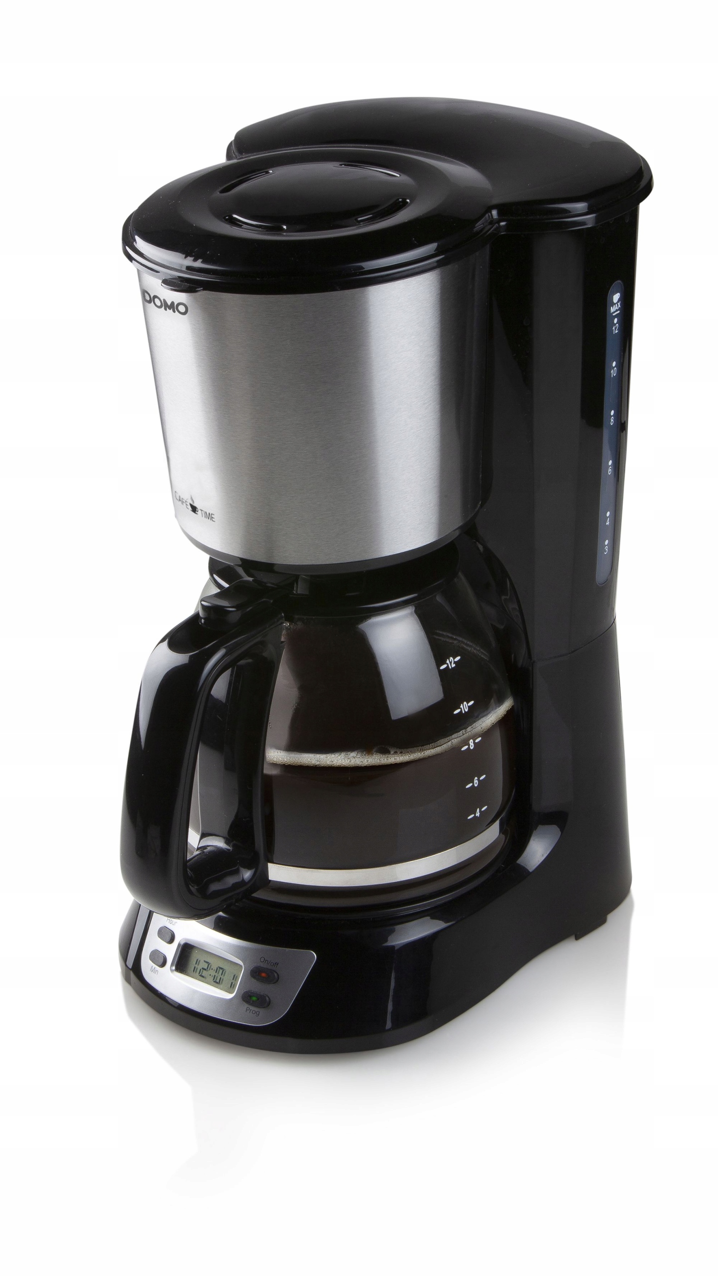 Domo DO708K Překapávač 1,5 l 1000 W Displej Inox Černý 541D962