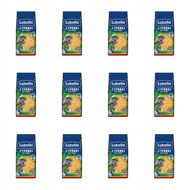 Lubella Těstoviny číslice 350 g X12