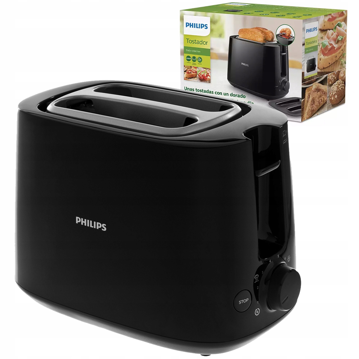 Philips Toster HD2582/90 Moc 760-900 W Moc 900 W