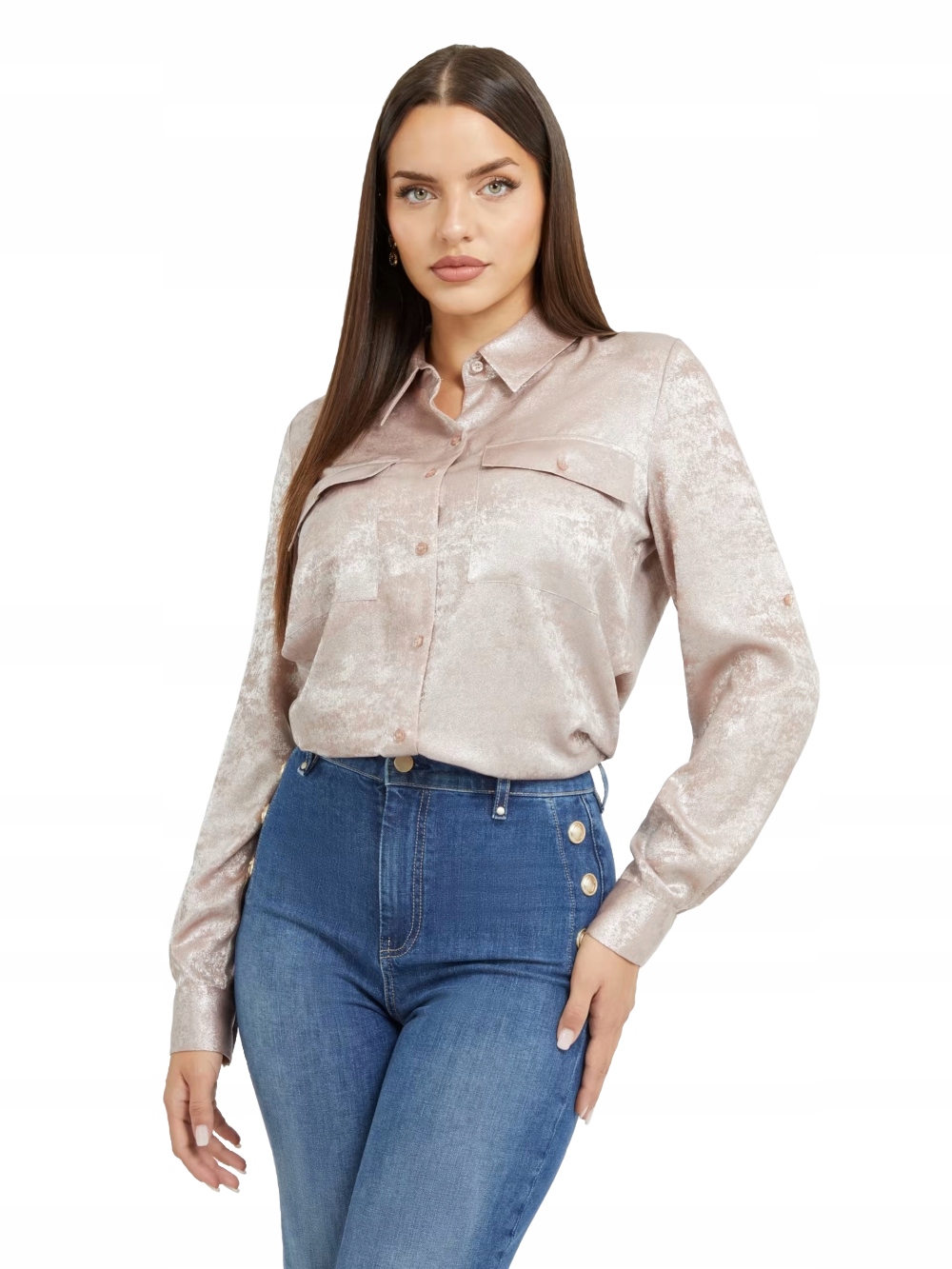 Guess Růžová Dámská Elegantní Košile Xs