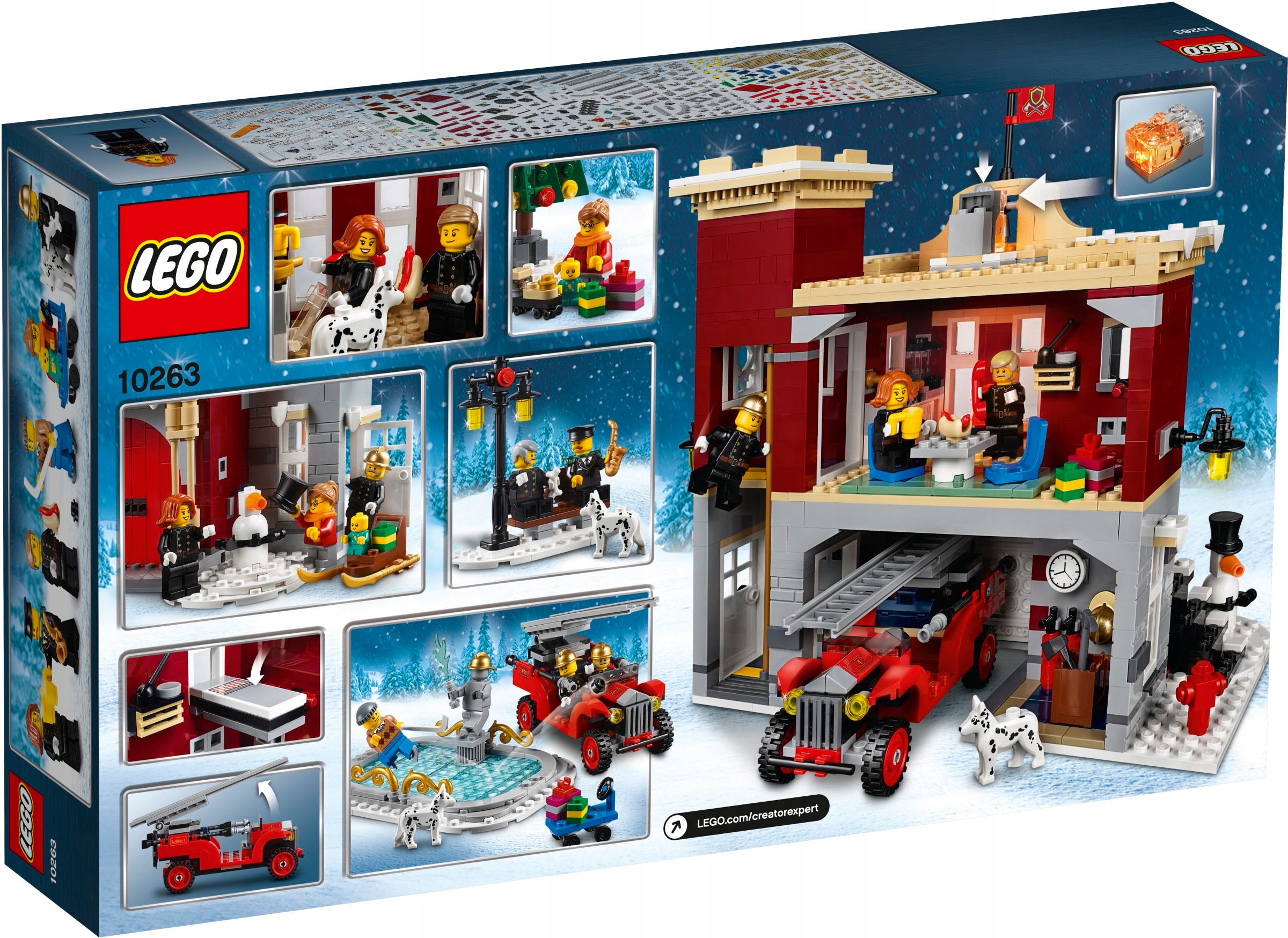 LEGO CITY CREATOR 10263 ZIMOWA REMIZA STRAŻACKA Marka LEGO