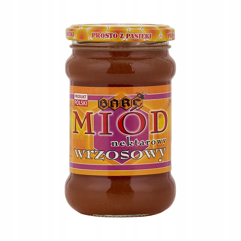 Vřesový med přírodní med 400 g Barć Polský Čerstvá Sbírka 2025