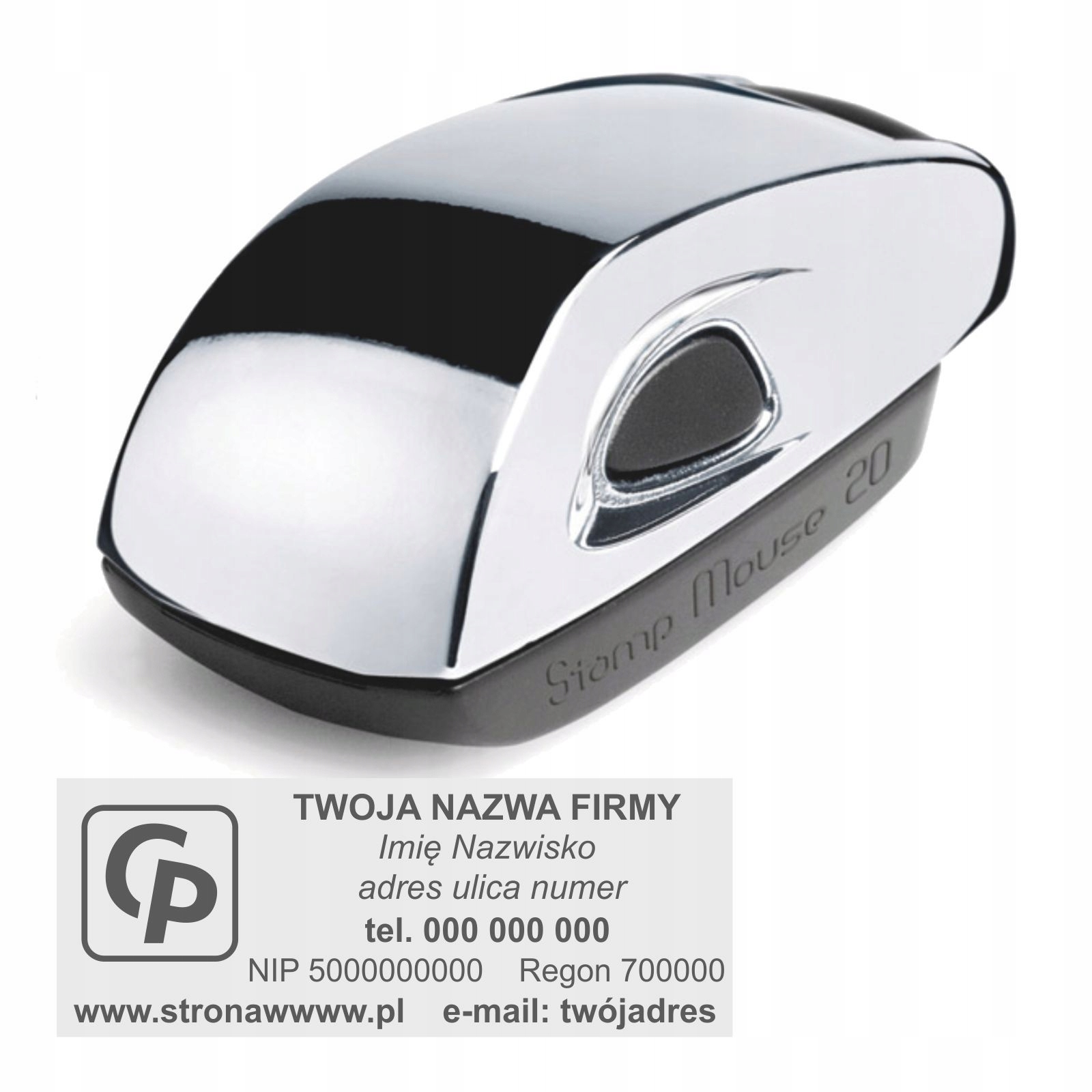 

Chromowana Pieczątka Kieszonkowa Colop Mouse20