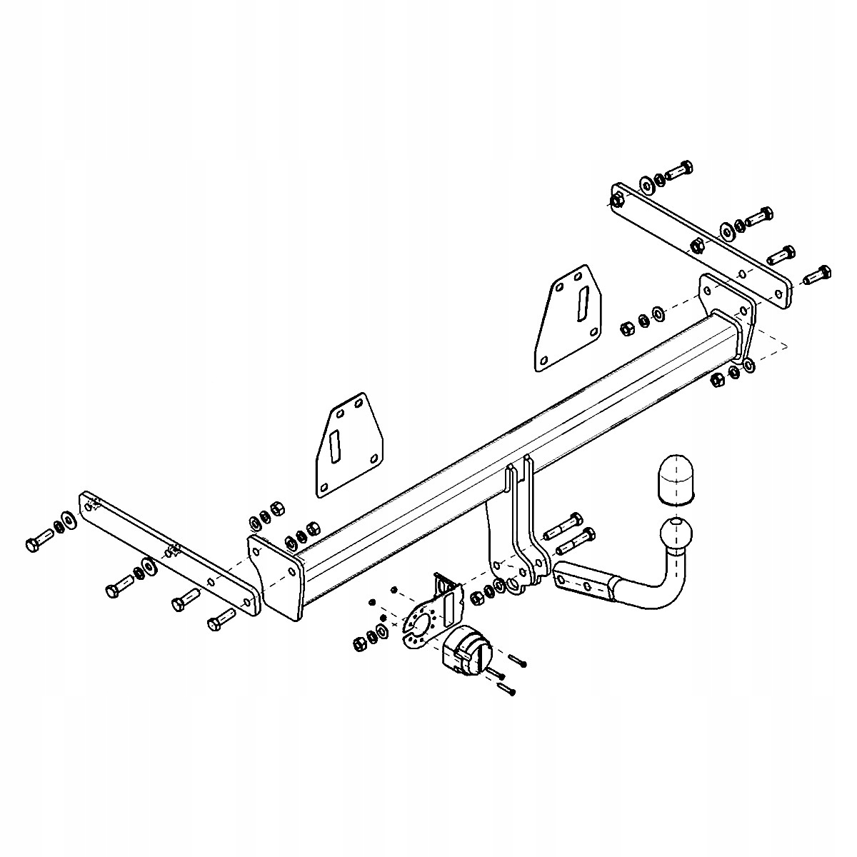 Hak holowniczy nowy do Toyota Corolla E21 Htb 5D od 18 Producent Steinhof