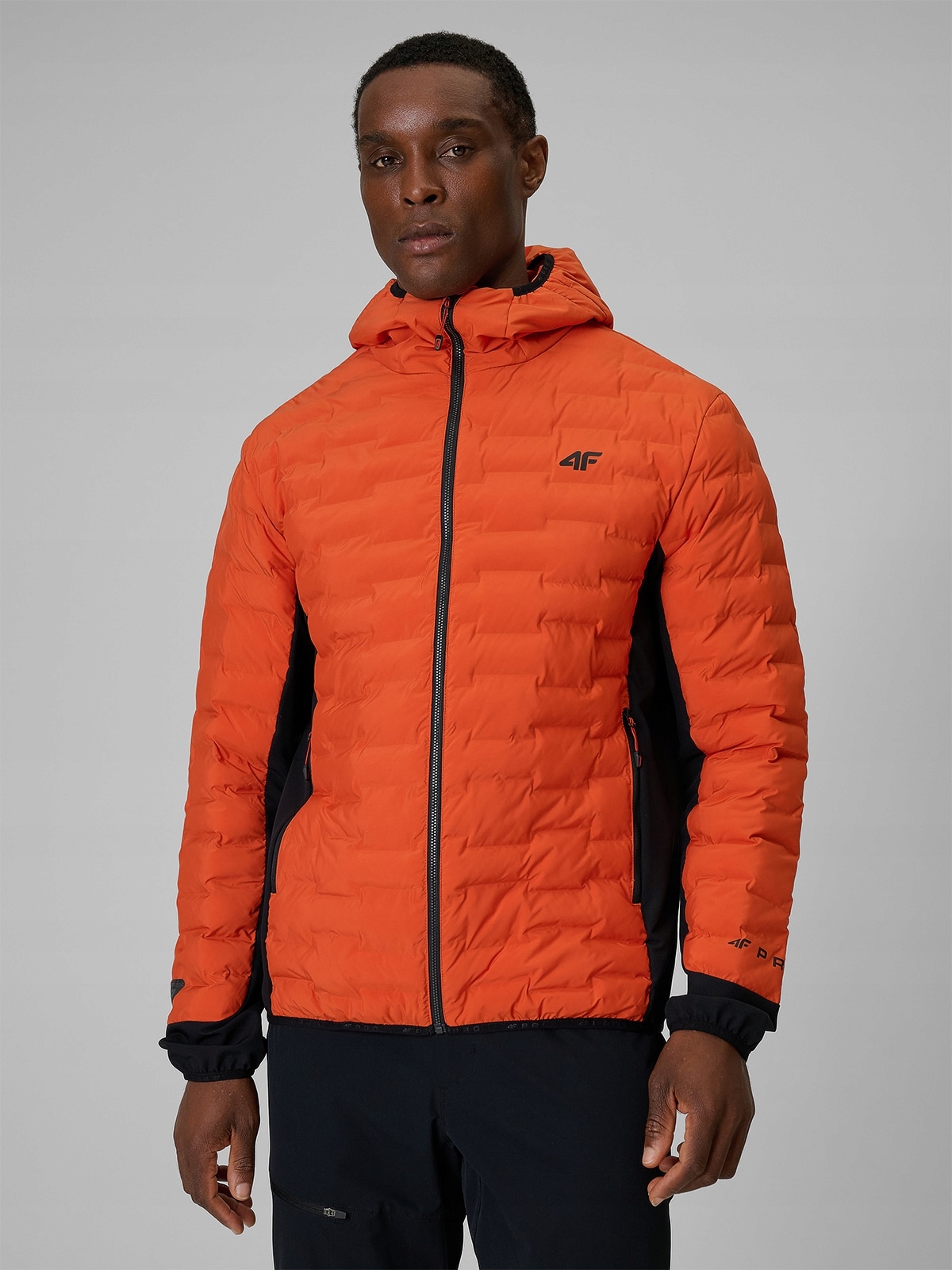 4F Pánská Trekingová Bunda Oranžová, Lehká