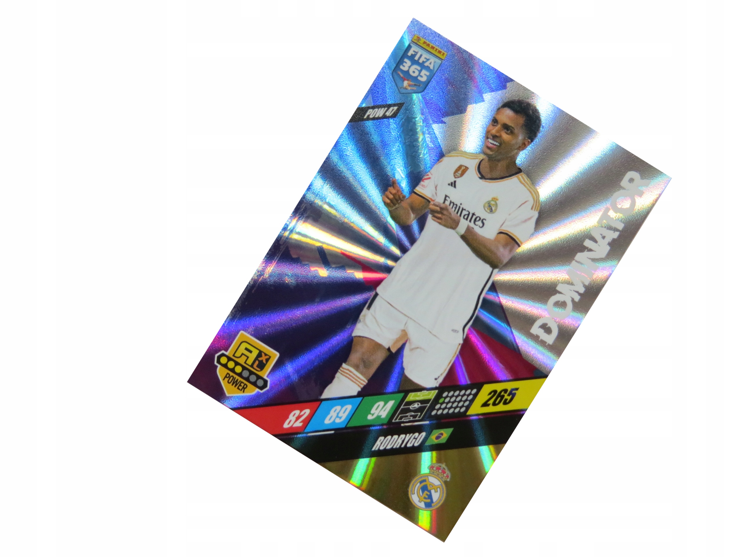 Panini Fifa 365 2024 Karty Piłkarskie Power Dominator Rodrygo Pow 47 Real