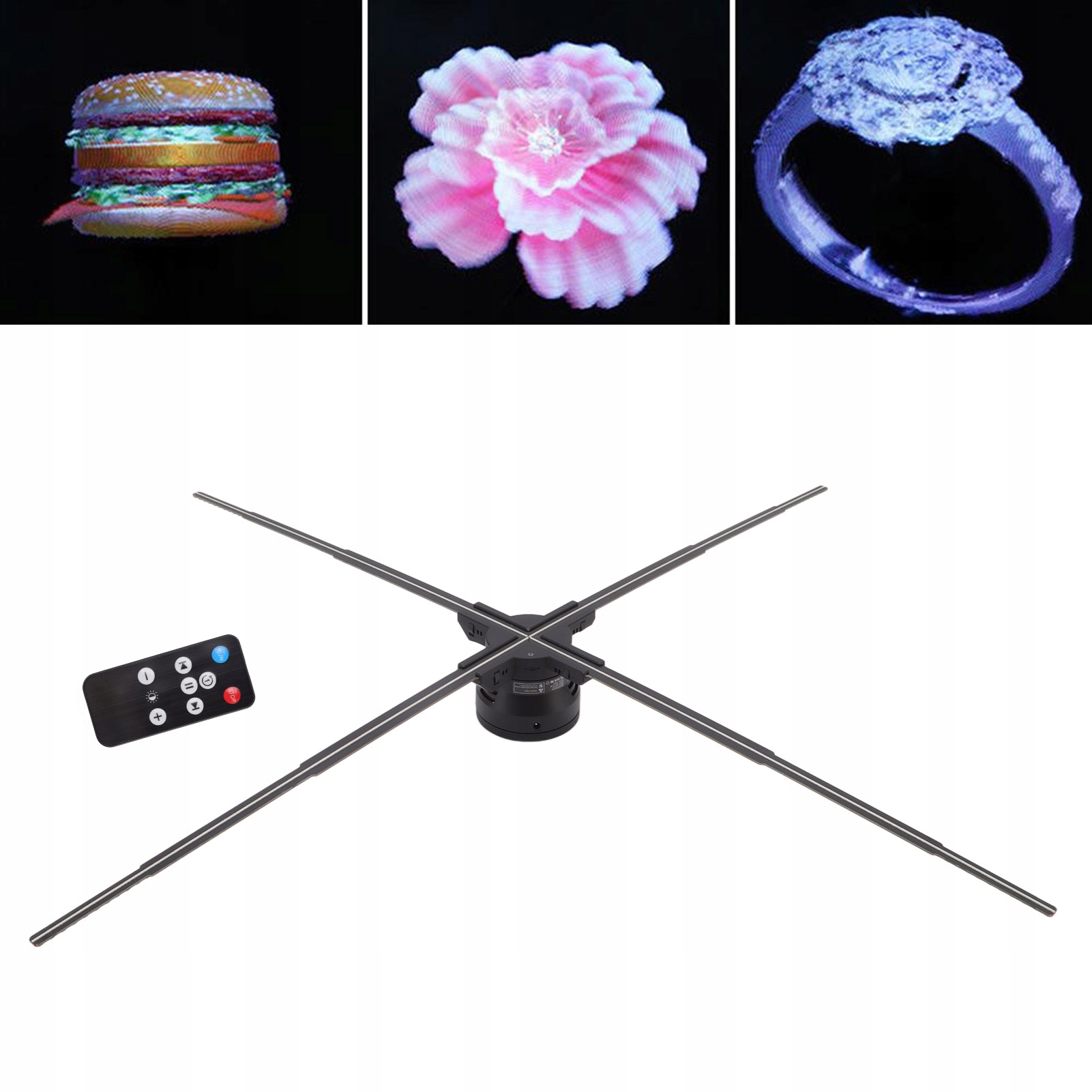 3D HOLOGRAM PROJECTOR 1024LED 99CM 1600*1184WIFI Kod producenta 2610220224712