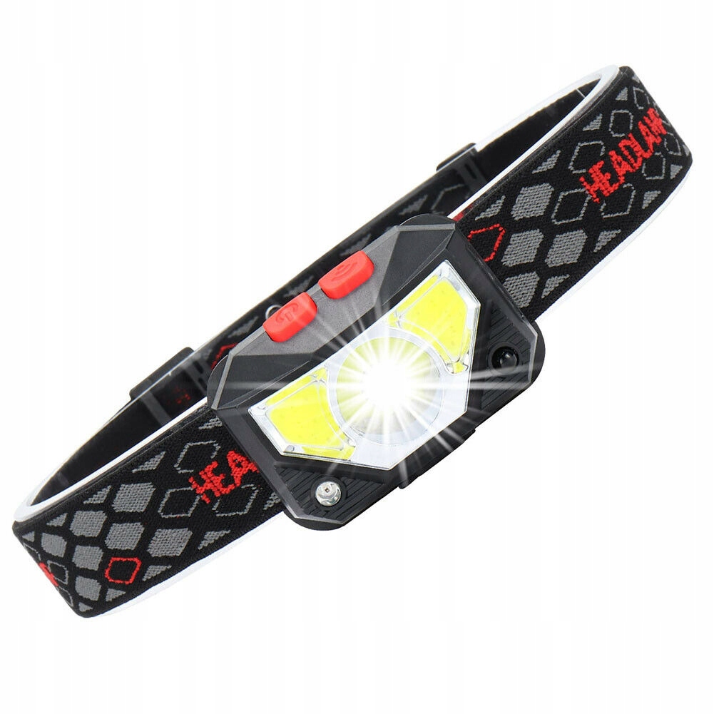 

Latarka Czołowa Czołówka Led Usb Czujnik Ruchu