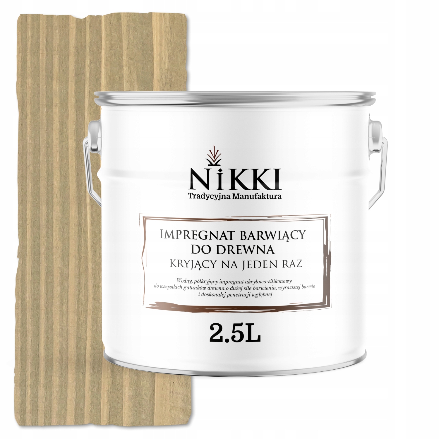 Impregnační Nátěr Na Dřevo Extra Lazura Krycí Najednou Šedý, Žlutý, 2,5 L