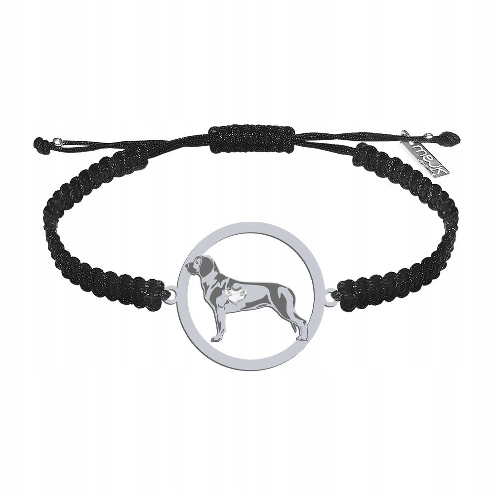 Stříbrný náramek s hannoverským sokolem 925 Makramé Dárek Gravírování