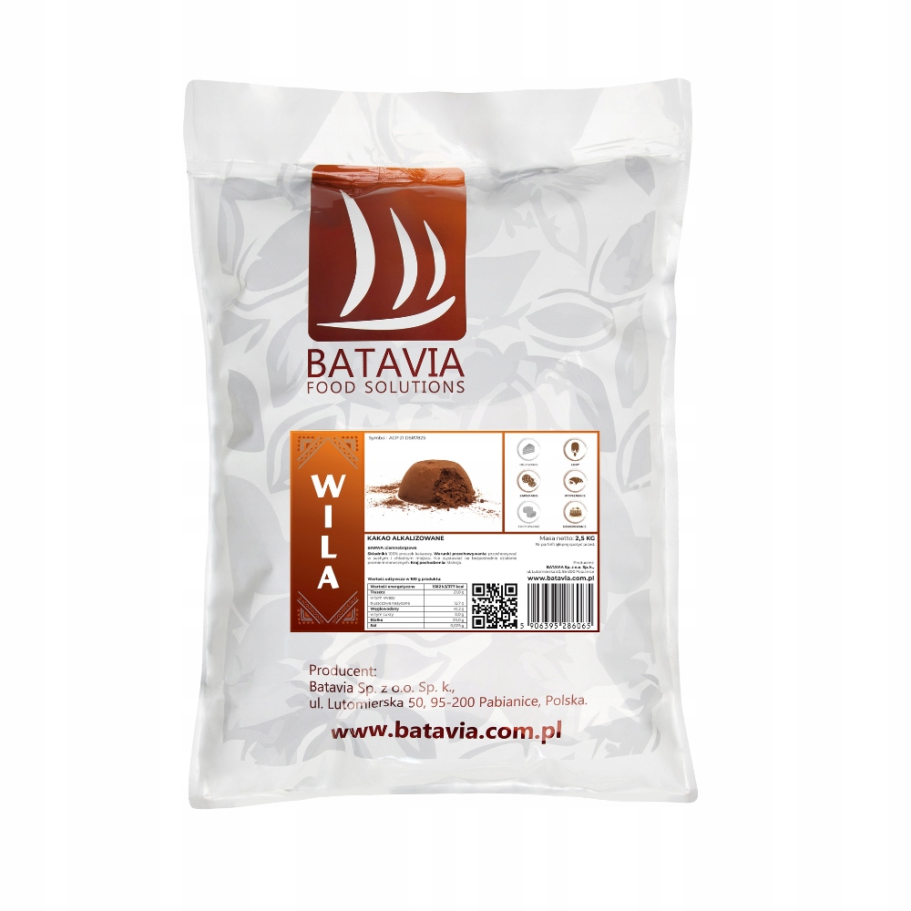Levně Batavia kakao 20-22% Wila 2,5 kg
