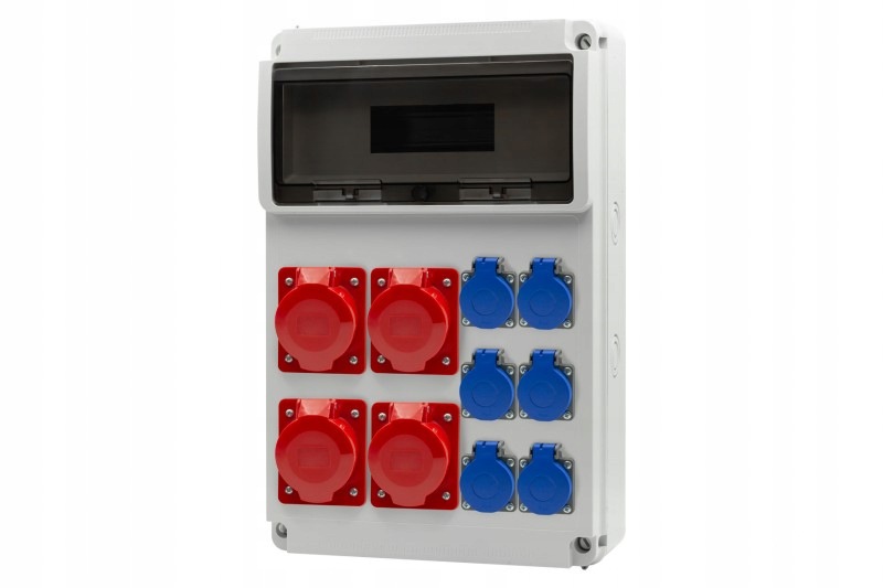 Rozdzielnica Legato 16M gniazda 4x16A 5p, 6x230V /16 modułów/ IP44