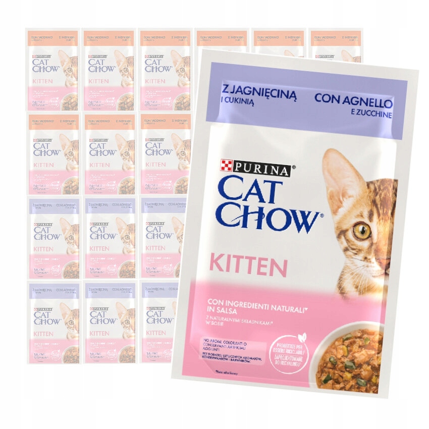 Levně Purina Cat Chow 24x85g Krmivo Koťata Jehněčí V Omáčce A Krůta V Želé