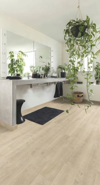 Panele Podłogowe Dąb Wenecja beżowy Wodoodporne AC4 8 mm 1.72m2 Kolekcja Eligna