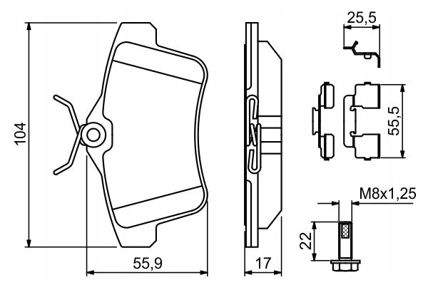 2× Bosch 0 986 479 387 тормозной диск 494 640 комплект датчик износа тормозных колодок, тормоз