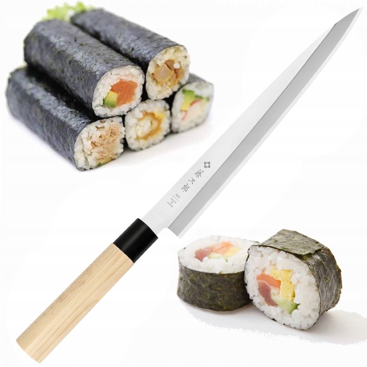 Tojiro MV Japonský nôž na filetovanie Yanagiba Sashimi na sushi 57 Hrc 27 cm