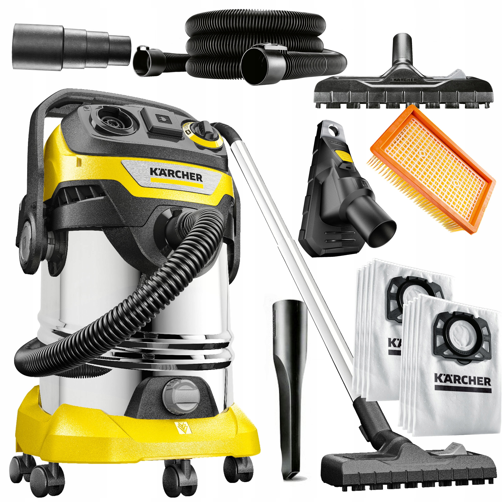 Karcher Wd 6 P S 2026 – Wydajny Odkurzacz Zestaw Worki I Pochłaniacz Pyłu