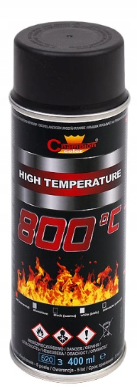

Spray Farba żaroodporna Czarna Champion 400 ml