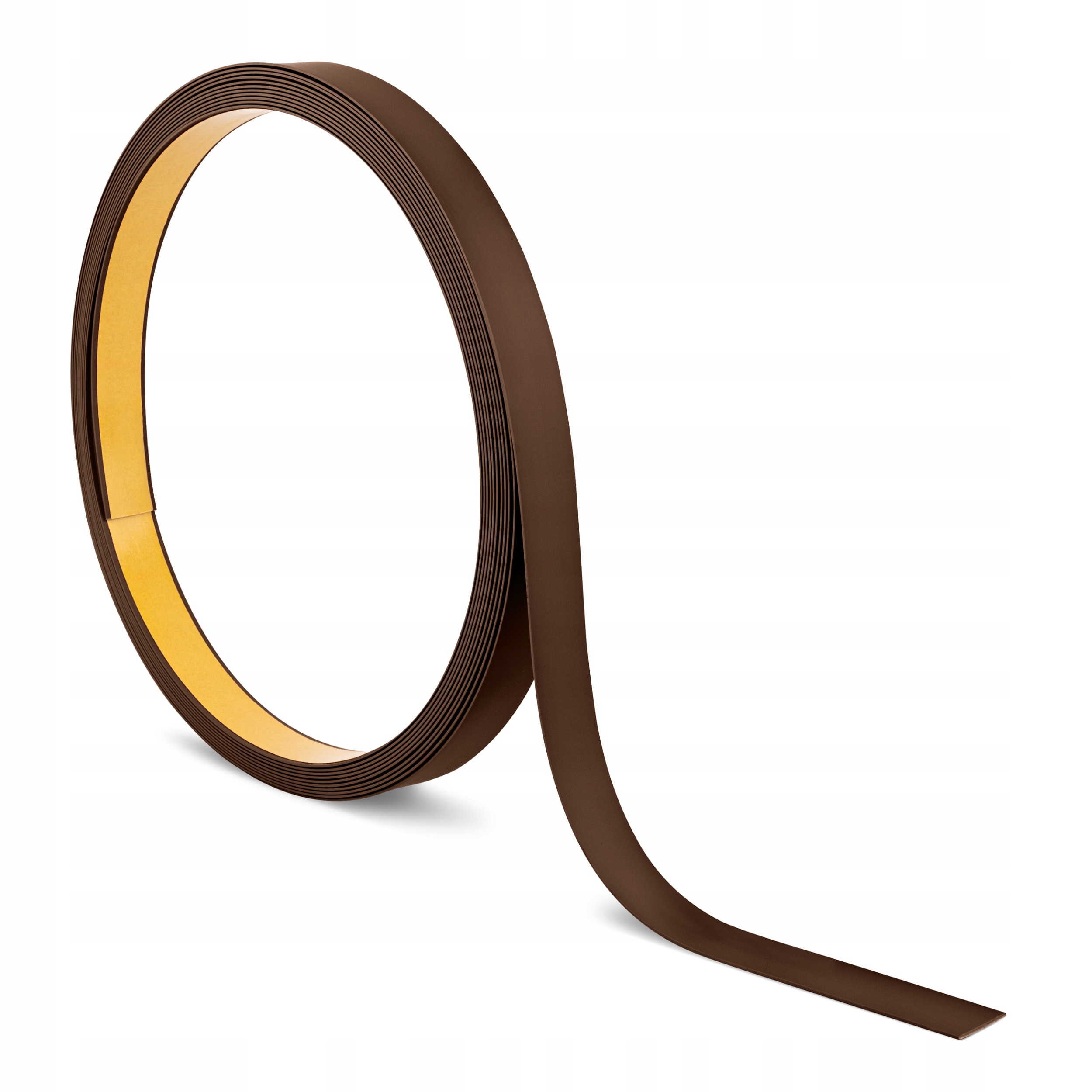 Pvc plocháč samolepicí, plochá lišta, hnědá, 10 m, 40 mm