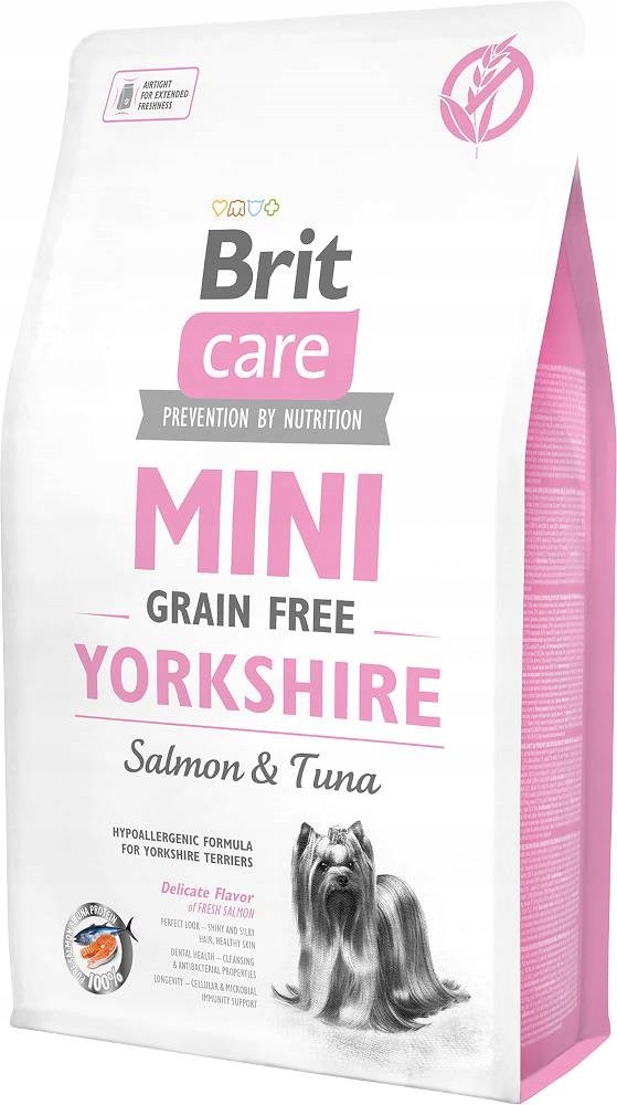 Levně Brit Care Adult Mini Grain Free Yorkshire suché krmivo s lososem a tuňákem
