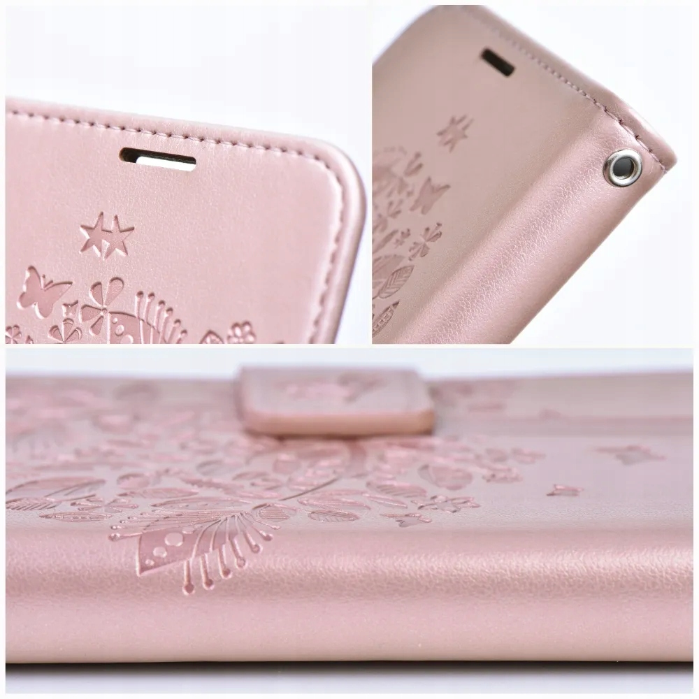 Kabura Mezzo Book do Iphone 13 drzewo złoty róż