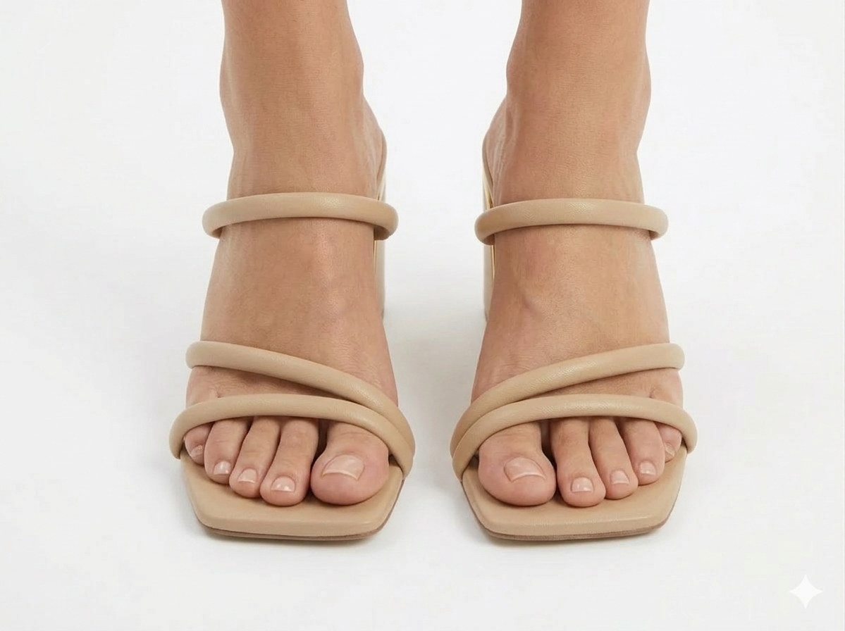 Bottega 22 Béžové Nazouváky Na Ozdobném Podpatku Dámské Nazouvací 36 I_a