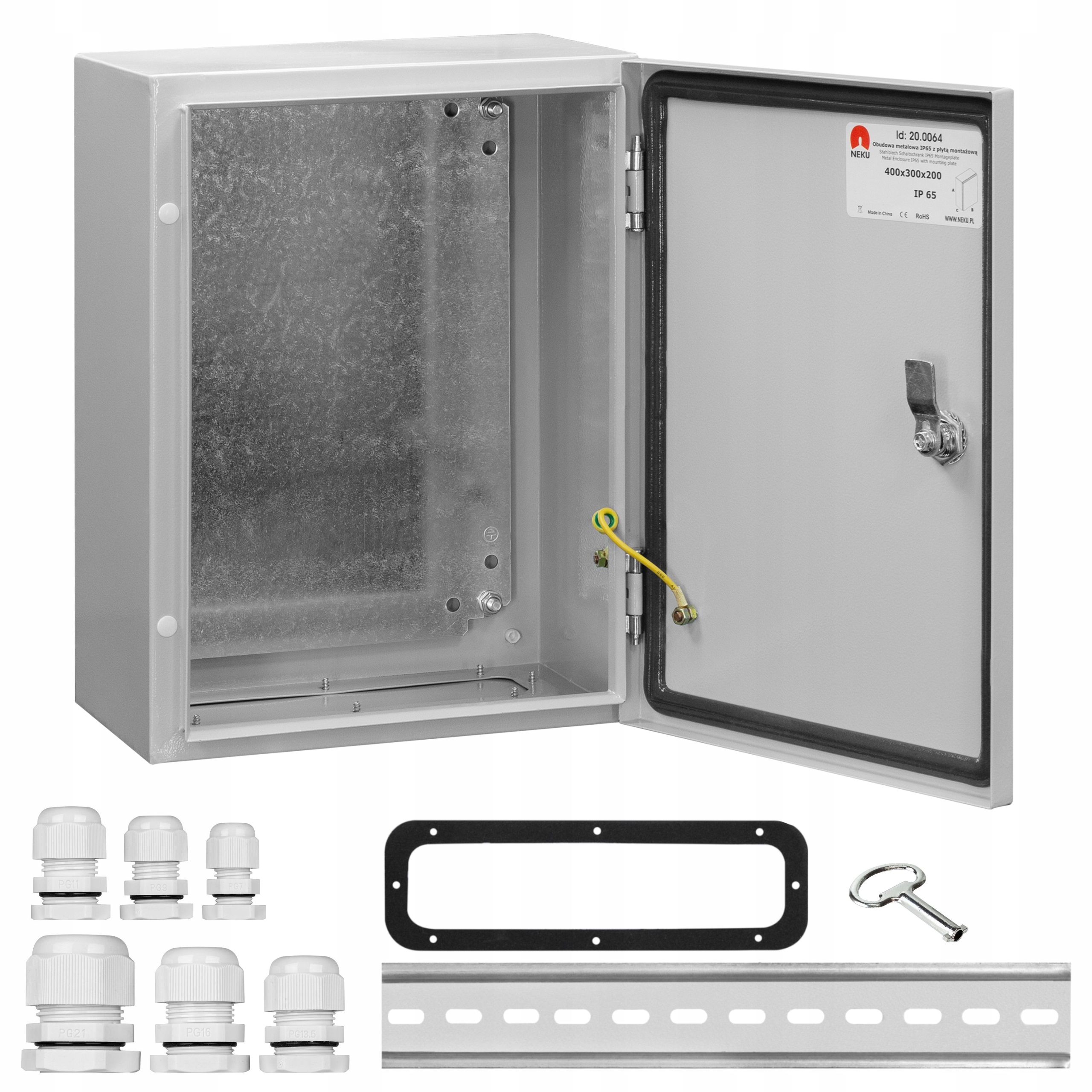 Obudowa Hermetyczna Skrzynka Elektryczna Rozdzielnica 400x300x200mm IP65