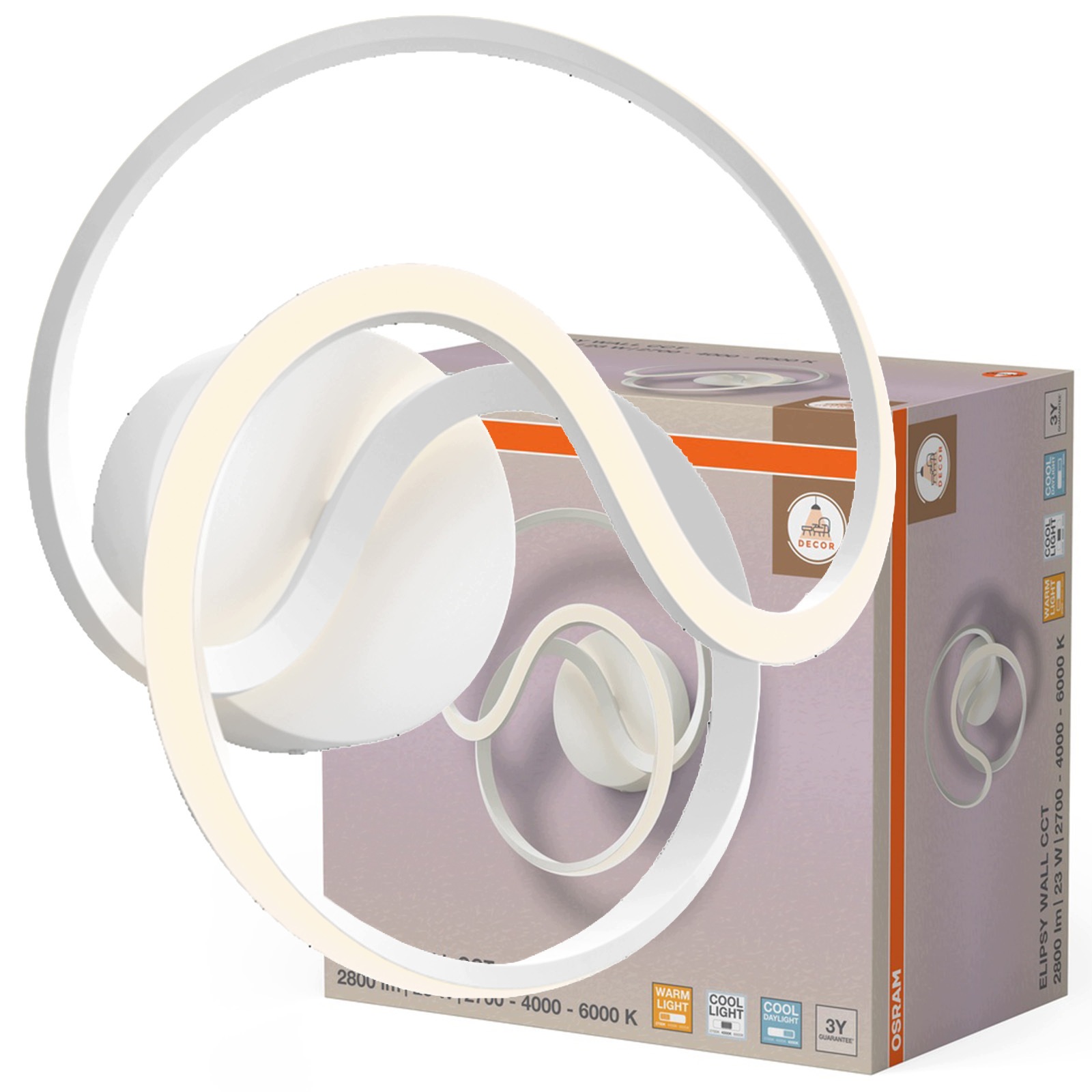 Nástenné svietidlo Stropná lampa Led reflektor Spot 23W 2100lm Cct Osram