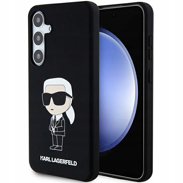 Pouzdro pro Samsung Galaxy S24 Karl Lagerfeld Silicone Ikonik černé