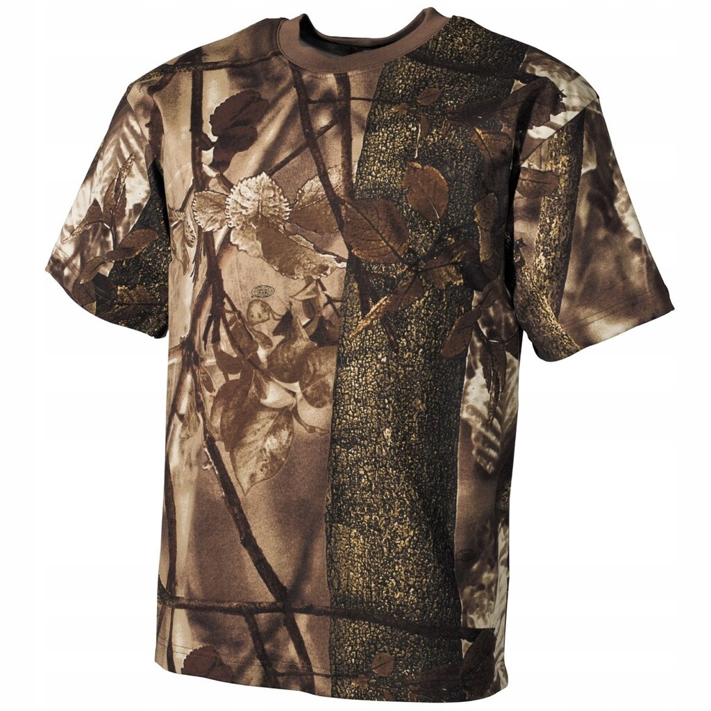 Koszulka Męska wojskowa sportowa Bawełniana T-shirt Mfh Hunter-Brown L