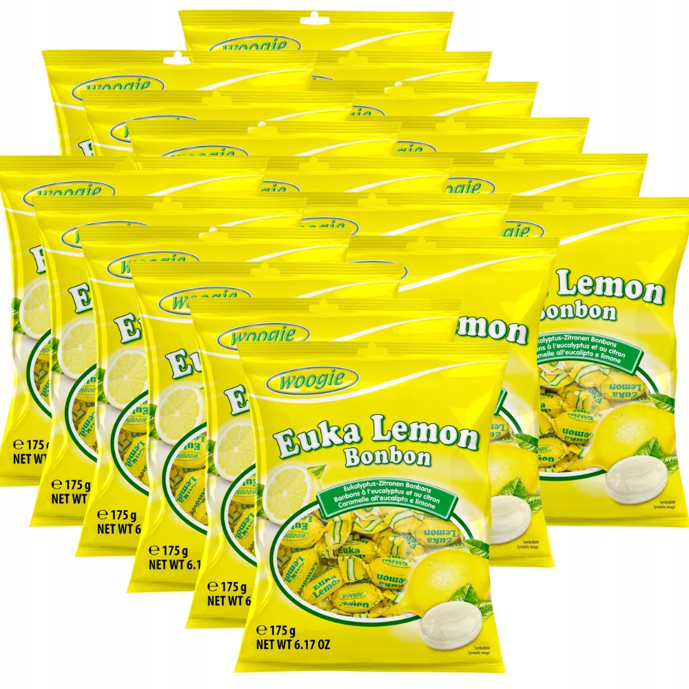 Levně Woogie Bonbóny Eukalyptovo-citronové 18x175g