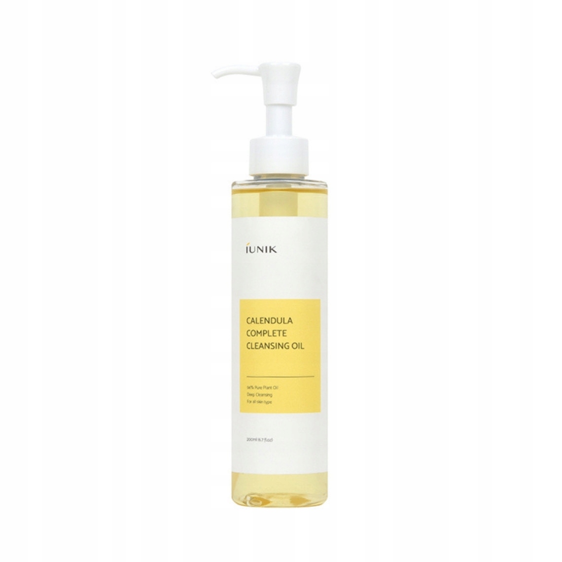 Iunik Calendula Cleansing Oil 200 Ml|Mycí Olej Měsíček|Veganský
