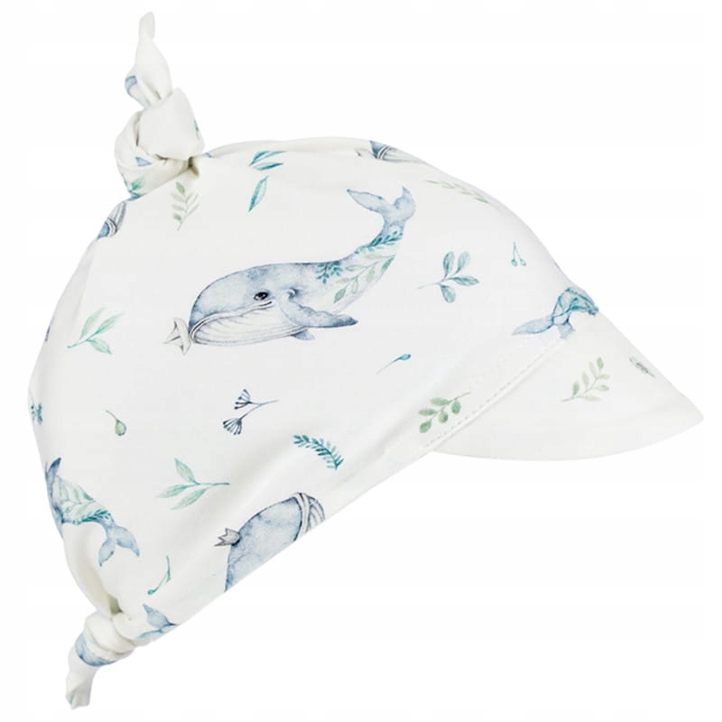 

Samiboo Bambusowa chustka z daszkiem Wieloryby