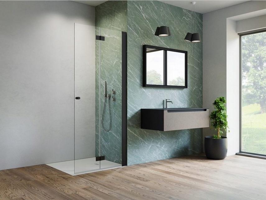 Kabina Nes Black Walk-In KDD B 80 Prawa RADAWAY Marka Radaway