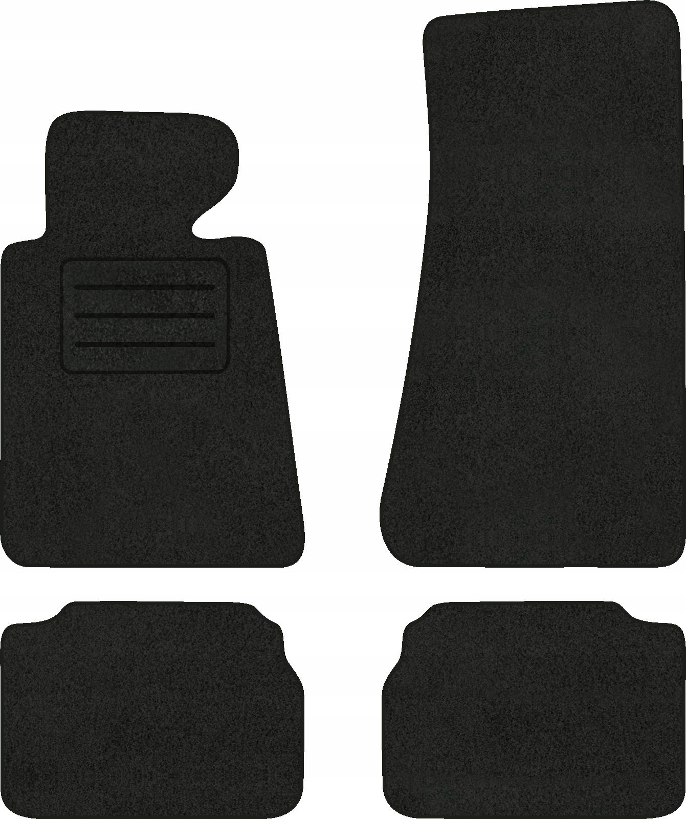 Velurové koberce Lux pro Bmw 5 E34 (1987-1996) Komplet Černé