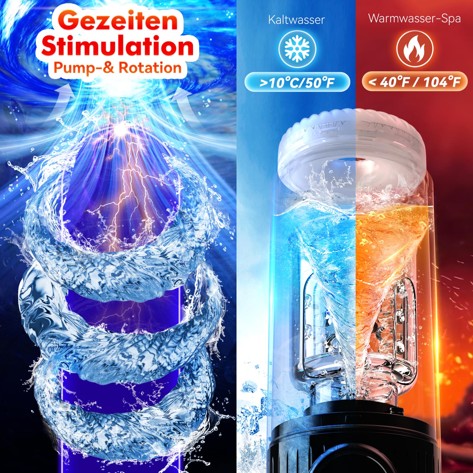 CONTITOP Electric Male Masturbator 7 Telescopic & Rotating Modes — miniatura 4