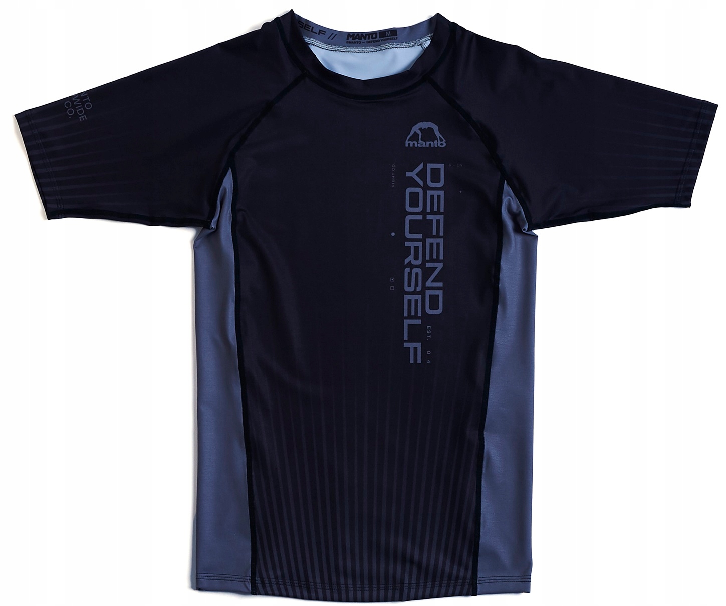 MANTO Rashguard krótki rękaw RANKED czarny - L