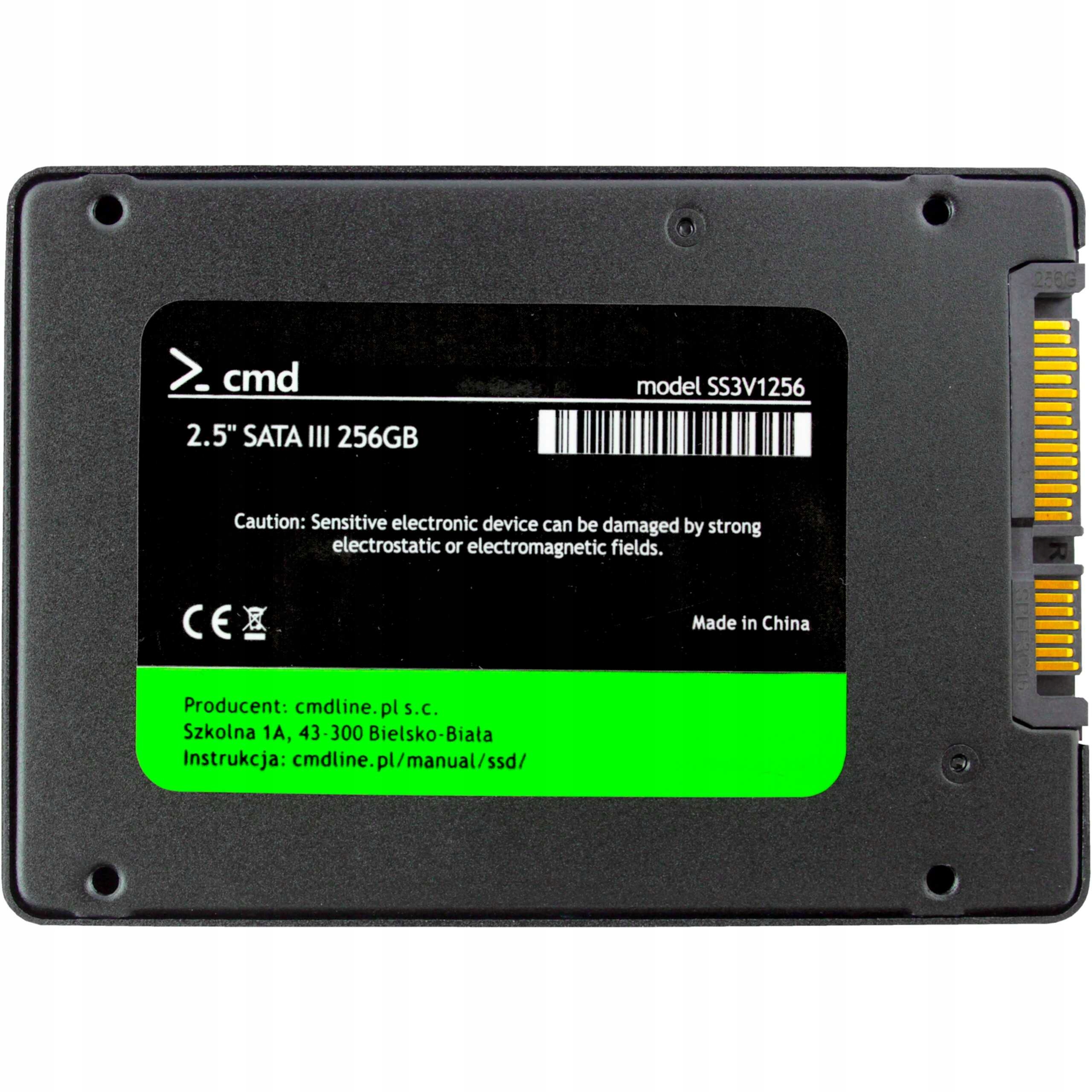 DYSK SSD 256GB DO LENOVO IDEAPAD L340-15IRH Gaming Producent Cmd