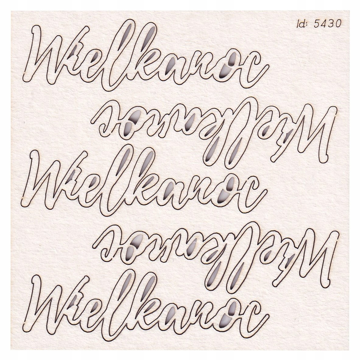 Wielkanoc 01 - zestaw 5 napisów