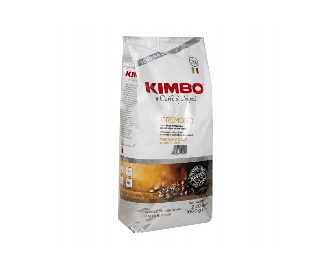 Levně Cremoso 1kg espresso Káva Kimbo pro italský trh