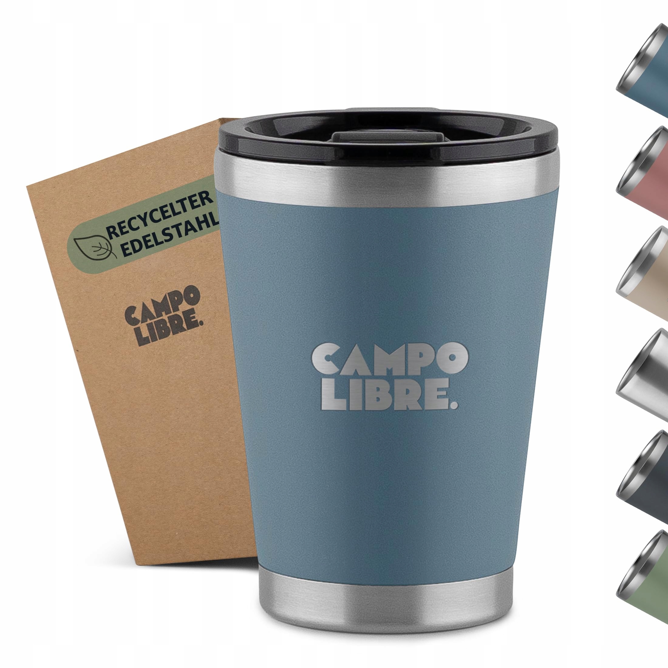 Campo Libre Termohrnek s víčkem 350 ml Ideální na kávu a čaj