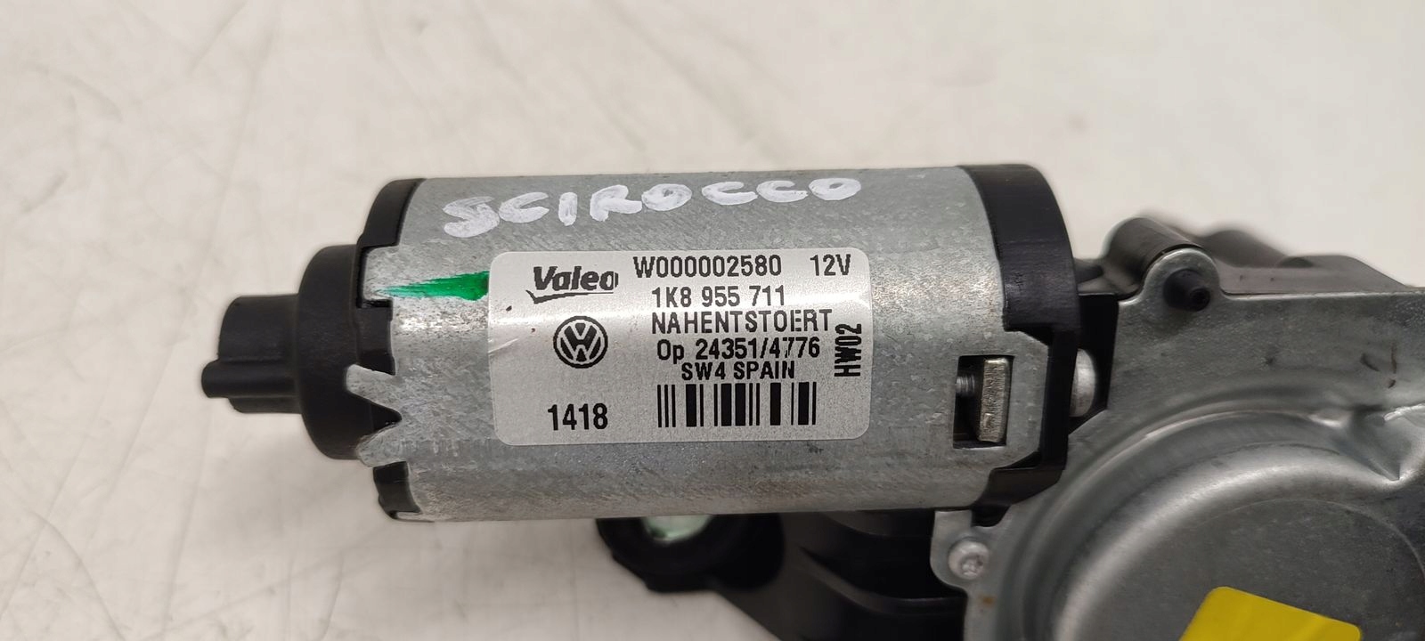 motor ablaktörlők far hátsó VW Scirocco 2,0 TFSI