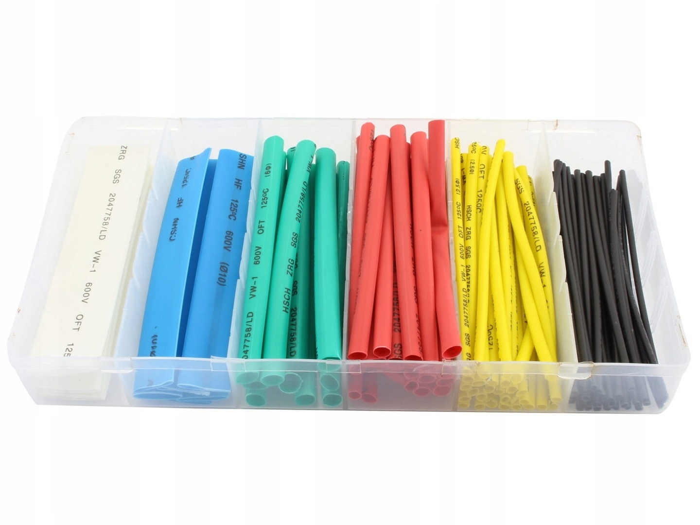 ZESTAW RUREK RURKI TERMOKURCZLIWE 100 SZT KOLOR EAN (GTIN) 5907737321697