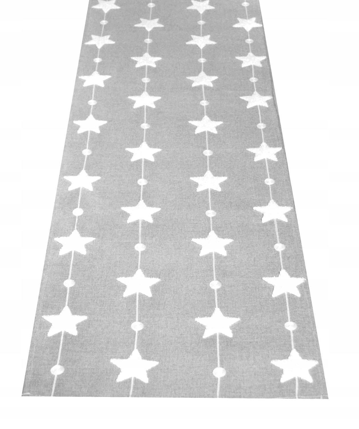 

Bieżnik 35X170 Szary Gwiazdy Świąteczny Wizytowy